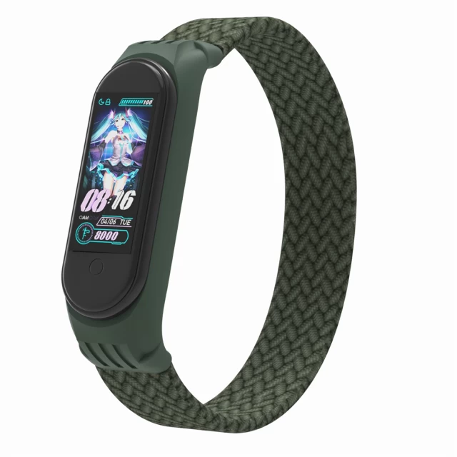 Ремешок ARM Braided Solo Loop для Xiaomi Mi Band 4/5/6 Khaki size M (ARM58766)