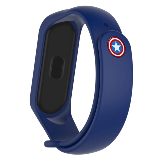 Ремешок ARM Superhero Edition для Xiaomi Mi Band 6/5 Captain America Blue (ARM57108)