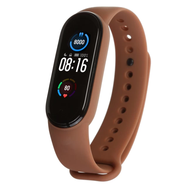 Ремешок ARM для Xiaomi Mi Band 6/5 Brown (ARM56993)