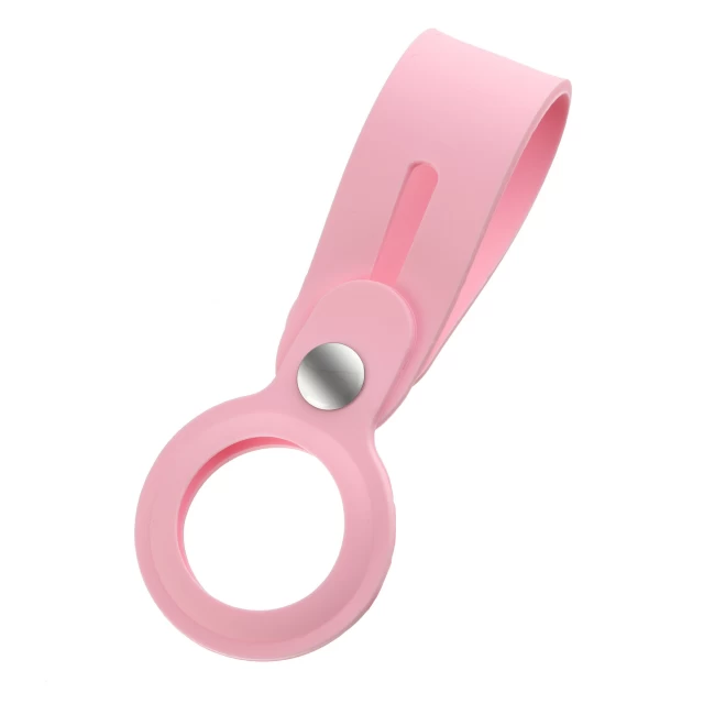 Чохол-брелок ARM для AirTag Silicone Loop with Button Pink (ARM59157)