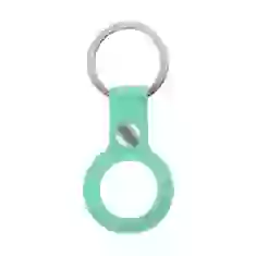 Чехол-брелок ARM для AirTag Silicone Ring with Button Grass Green (ARM59151)