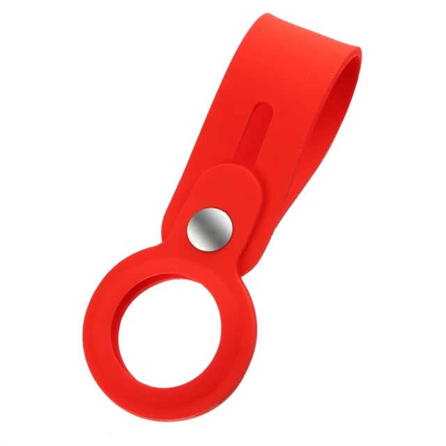 Чехол-брелок ARM для AirTag Silicone Loop with Button Red (ARM58925)