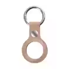 Чехол-брелок ARM для AirTag Leather Ring Pink Sand (ARM59113)
