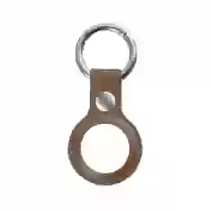 Чехол-брелок ARM для AirTag Leather Ring Biege (ARM59112)