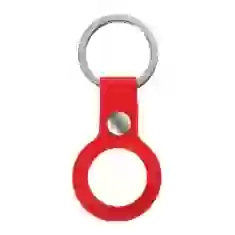 Чехол-брелок ARM для AirTag Silicone Ring with Button Red (ARM59149)