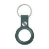 Чехол-брелок ARM для AirTag PU Leather Ring Pine Green (ARM59117)