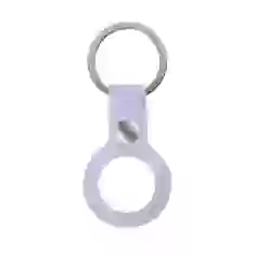 Чехол-брелок ARM для AirTag Silicone Ring with Button Purple (ARM59148)