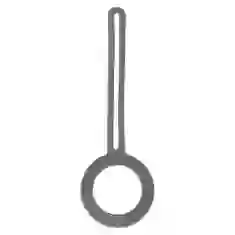Чехол-брелок ARM для AirTag Silicone Long Loop Open Lavender Grey (ARM59163)
