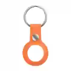 Чехол-брелок ARM для AirTag Silicone Ring with Button Orange (ARM59154)