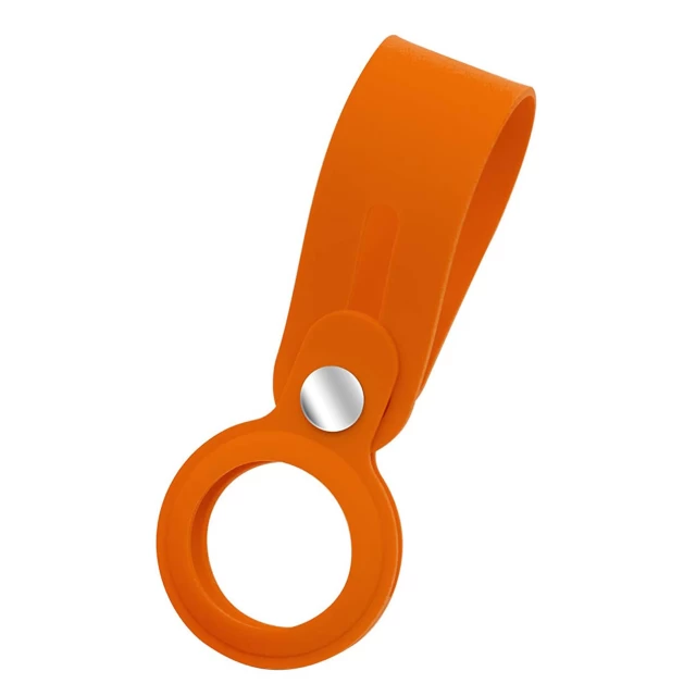 Чехол-брелок ARM для AirTag Silicone Loop with Button Orange (ARM59159)