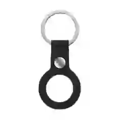 Чохол-брелок ARM для AirTag Silicone Ring with Button Black (ARM59146)