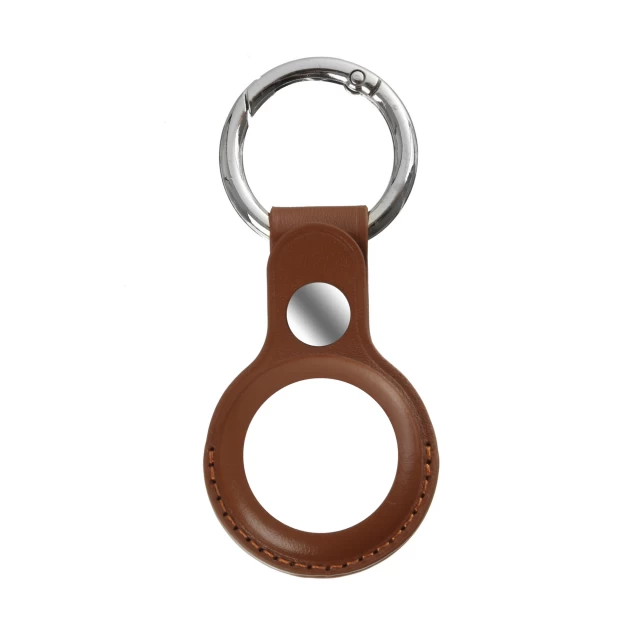 Чехол-брелок ARM для AirTag Leather Ring Brown (ARM59231)