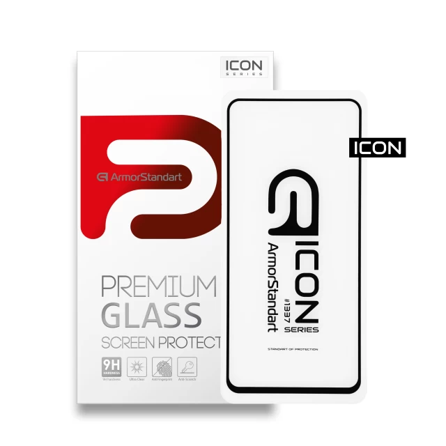 Защитное стекло ARM Icon для Xiaomi Redmi Note 9s/9 Pro/9 Pro Max Black (ARM56278-GIC-BK)