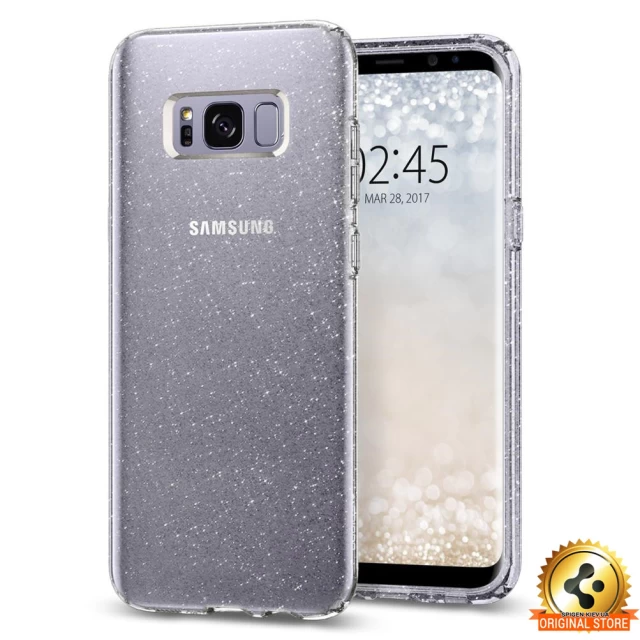 Чохол Spigen для Samsung S8 Liquid Crystal Glitter Crystal Quartz (565cs21617)