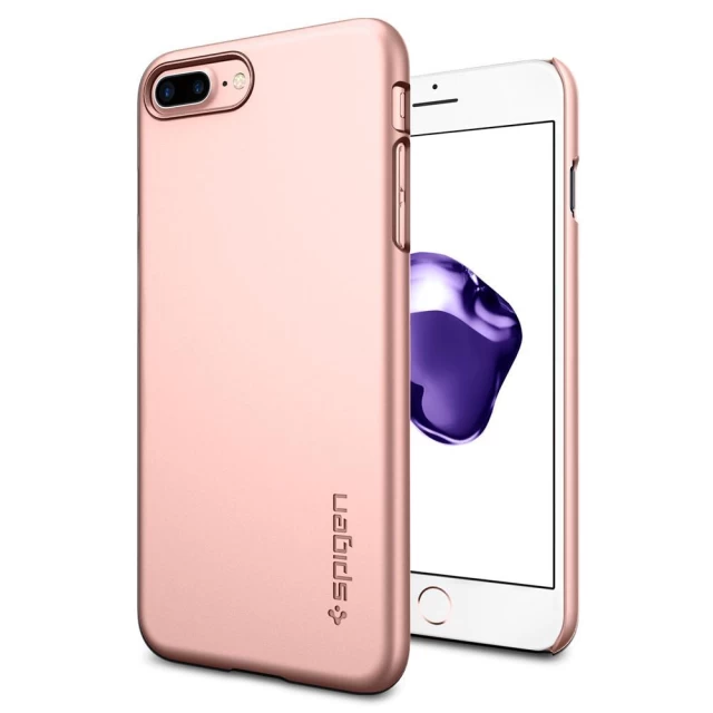 Чохол Spigen для iPhone 8 Plus/7 Plus Thin Fit Rose Gold (043CS20474)