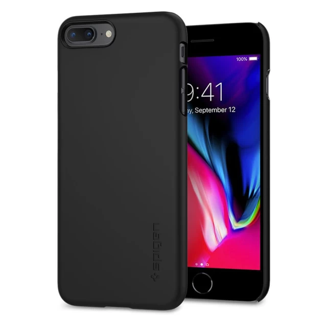 Чехол Spigen для iPhone 8 Plus/7 Plus Thin Fit Black (055CS22238)