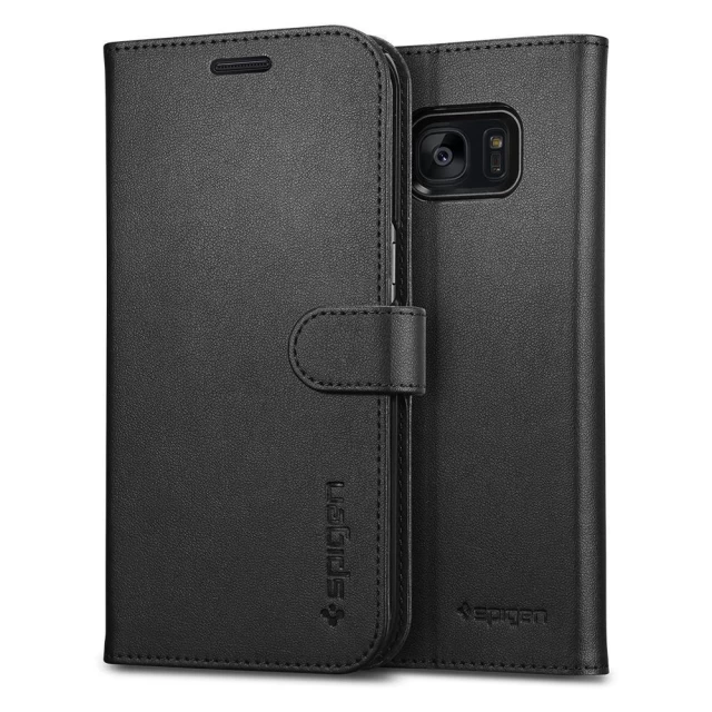 Чехол Spigen для Samsung S7 Edge Wallet S Black (556CS20050)