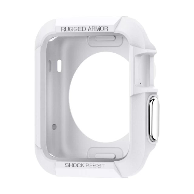 Чехол Spigen для Apple Watch 42 mm Rugged Armor White (SGP11497)