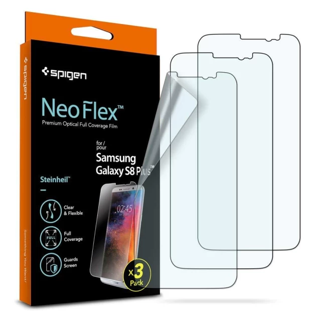 Защитная пленка Spigen для Samsung S8 Plus Neo Flex (3 Pack) (571FL21782)