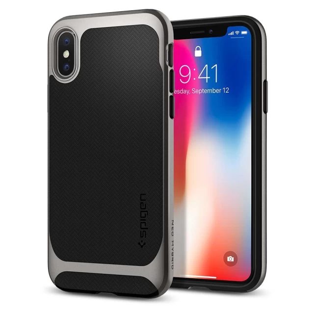 Чохол Spigen для iPhone X Neo Hybrid Gunmetal (057CS22165)