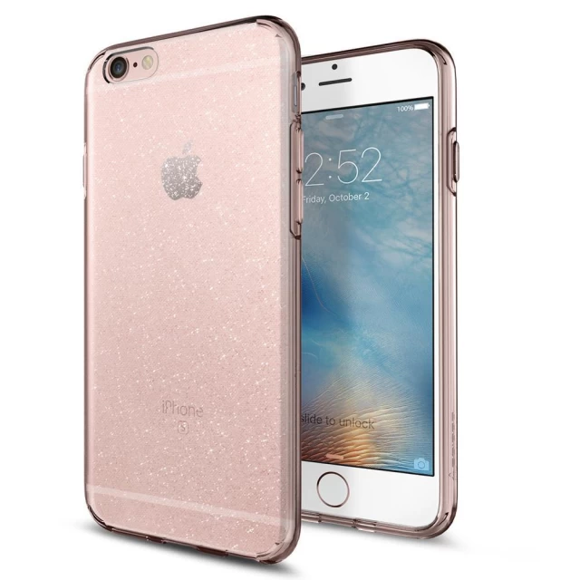 Чехол Spigen для iPhone 6/6s Liquid Shine Glitter Rose Crystal (035CS21416)