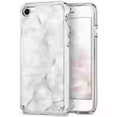 Чохол Spigen для iPhone SE 2020/8/7 Ultra Hybrid 2 Marble Carrara White (054CS24049)