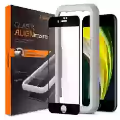 Защитное стекло Spigen для iPhone SE 2020/8/7 AlignMaster Black (AGL01294)