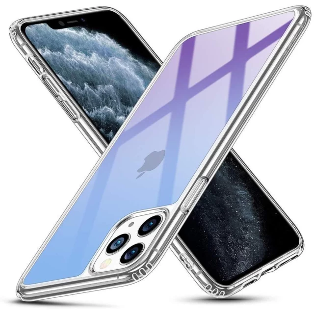 Чехол ESR для iPhone 11 Pro Max Mimic Tempered Glass Blue/Purple (3C01192420201)
