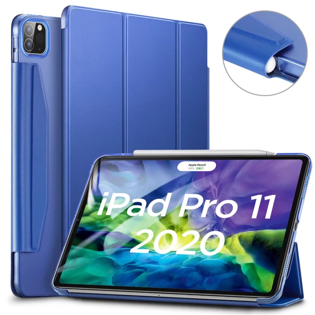 Чехол ESR для iPad Pro 11 2020/2018 2nd/1st Gen Yippee Trifold Navy Blue (3C02192410201)