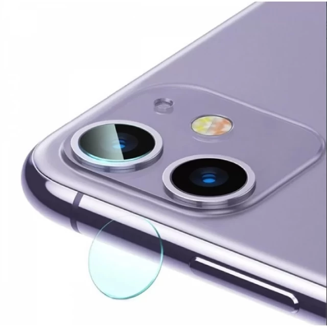 Захисне скло Baseus для камери iPhone 11 Camera Gem Lens Film 0.15mm Transparent (SGAPIPH61S-JT02)
