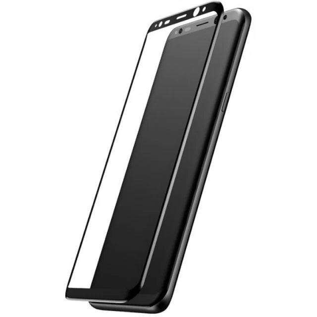 Захисне скло Baseus для Samsung Galaxy S8 Plus Full-Glass 0.3mm Black (SGSAS8P-3D01)