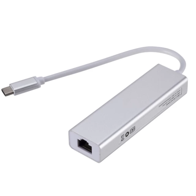 USB-хаб Upex USB Type-C - USB2.0x3/RJ45 (UP10114)
