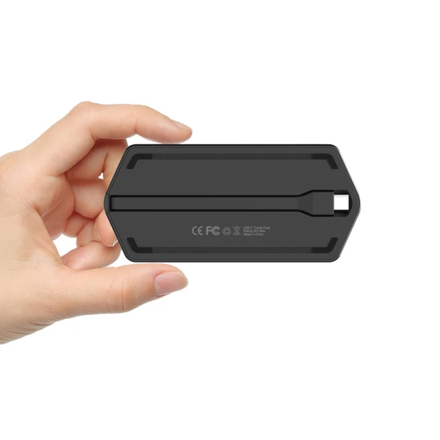 USB-хаб Upex USB Type-C - USB Type-C/AUX/VGA/HDMI/USB 3.0/Card-reader SD/TF/CF Silver (UP10161)