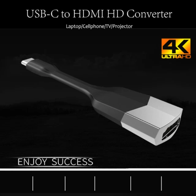 Адаптер Upex USB Type-C - HDMI Black (UP10162)