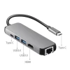USB-хаб Upex USB Type-C - Gigabyte Ethernet (RJ-45)/USB 3.0x2/HDMI/USB Type-C Space Gray (UP10183)