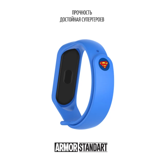 Ремінець ARM Superhero Edition для Xiaomi Mi Band 6/5 Superman Blue (ARM57074)