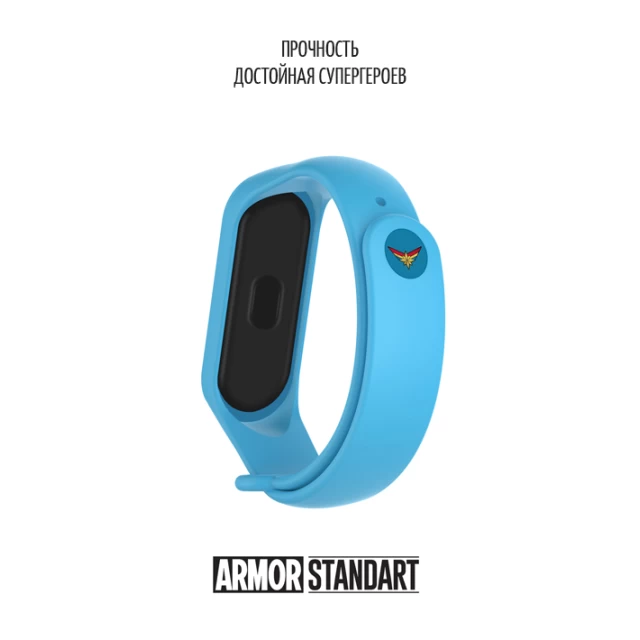 Ремінець ARM Superhero Edition для Xiaomi Mi Band 6/5 Captain Marvel Blue (ARM57075)