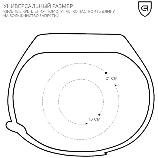 Ремешок ARM для Xiaomi Mi Band 2 Khaki Blue (ARM50701)