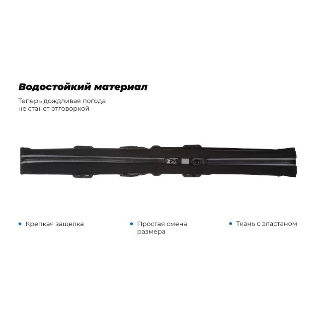 Спортивная сумка на пояс ARM Double Slim Hold Black (ARM56804)