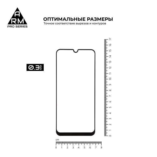 Защитное стекло ARM Pro для Samsung Galaxy A30s/M30s/A30/A50 Black (ARM55360-GPR-BK)
