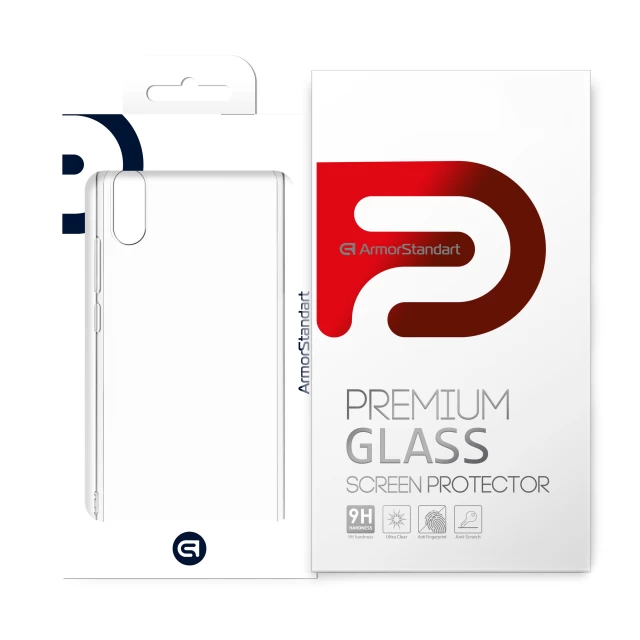 Комплект ARM для Xiaomi Redmi 9A (Защитное стекло Full Glue + Чехол Air Series) (ARM58049)