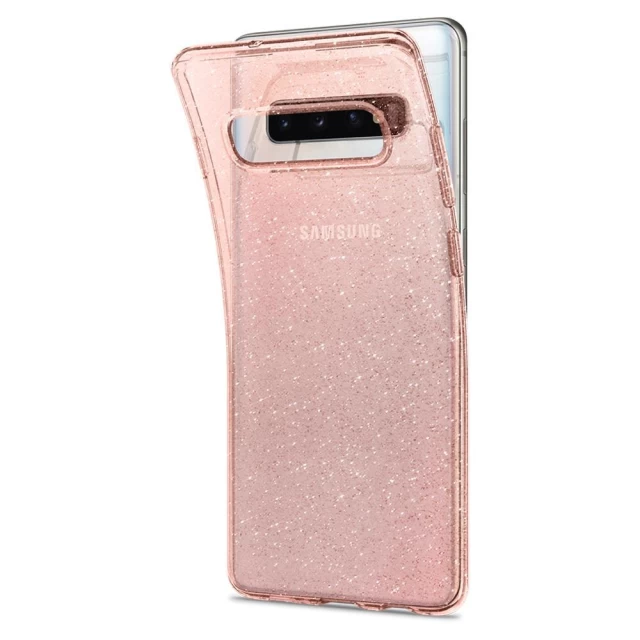 Чохол Spigen для Samsung Galaxy S10 Plus Liquid Crystal Glitter Rose Quartz (606CS25763)