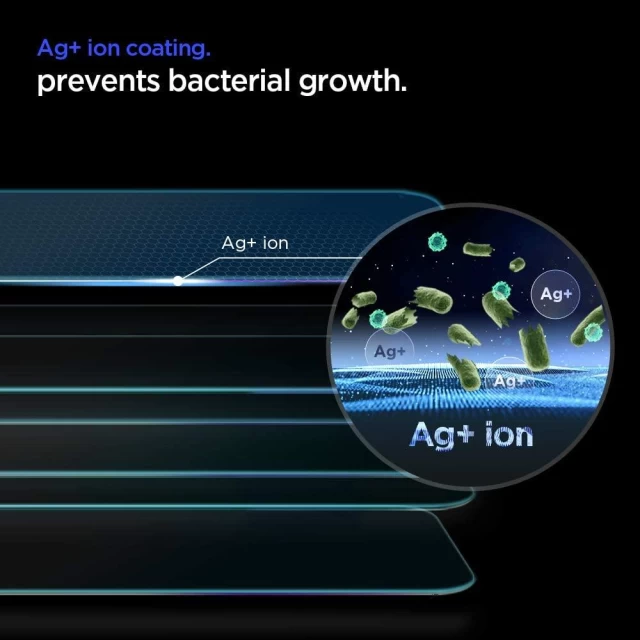 Антибактериальное защитное стекло Spigen для iPhone 11Pro/XS/X (2 Pack) (AGL01269)
