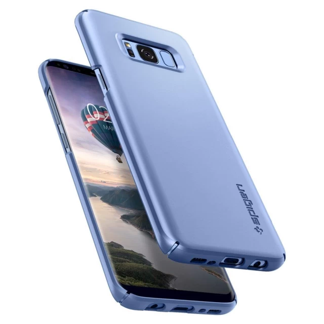 Чохол Spigen для Samsung S8 Plus Thin Fit Blue Coral (571CS21677)