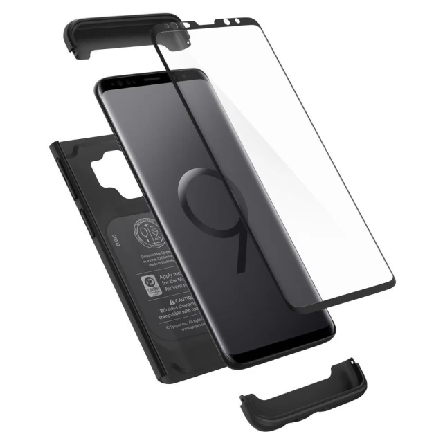 Чохол Spigen для Samsung S9 Thin Fit 360 Black (592CS22872)