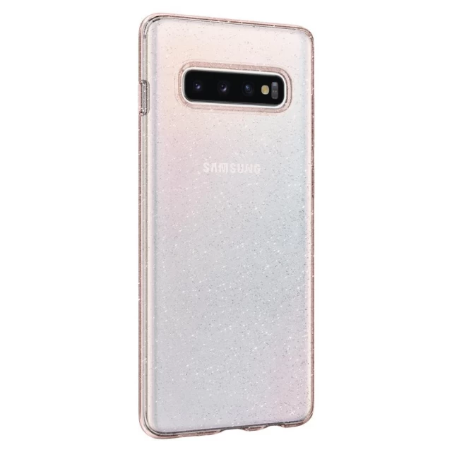 Чохол Spigen для Samsung Galaxy S10 Liquid Crystal Glitter Rose Quartz (605CS25798)