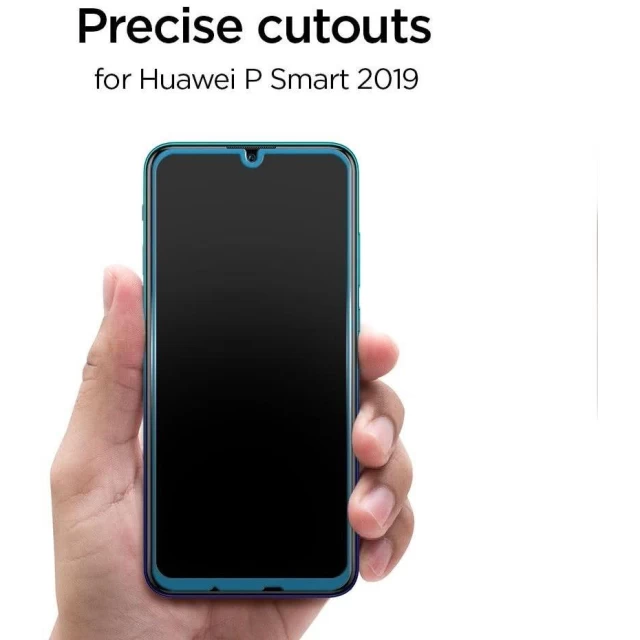 Защитное стекло Spigen для Huawei P Smart 2019 GLAS.tR Full Cover Black (L40GL26096)
