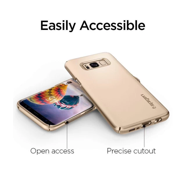 Чехол Spigen для Samsung S8 Plus Thin Fit Gold Maple (571CS21674)