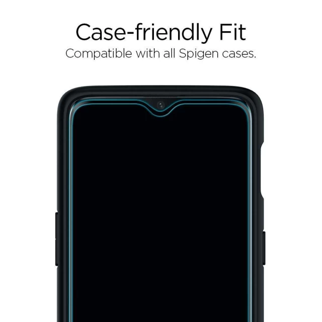 Захисне скло Spigen для OnePlus 7 Full Cover Black (K08GL26387)