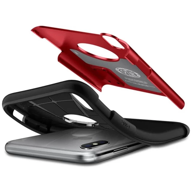 Чехол Spigen для iPhone XS Max Slim Armor Merlot Red (065CS25158)